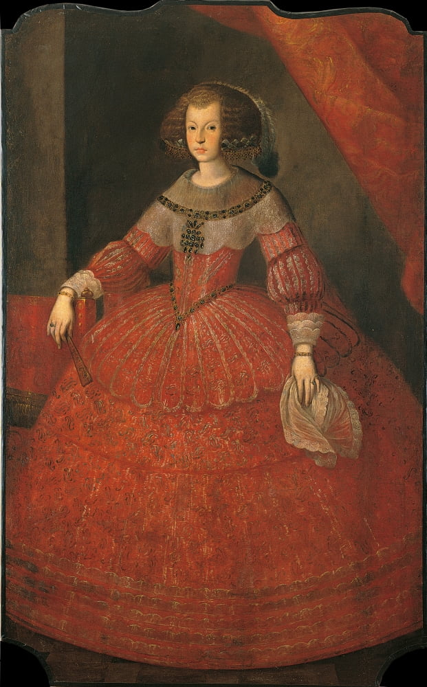 Portrait Of Mariana Of Austria Canvas Art - (24 x 36)