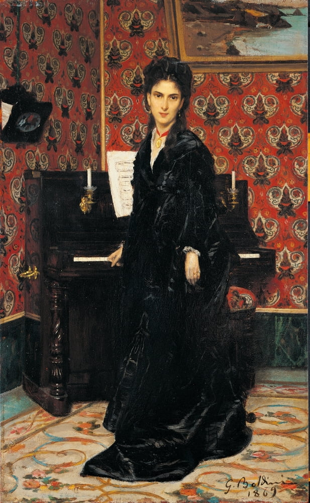 Portrait Of Mary Donegani Canvas Art - (24 x 36)