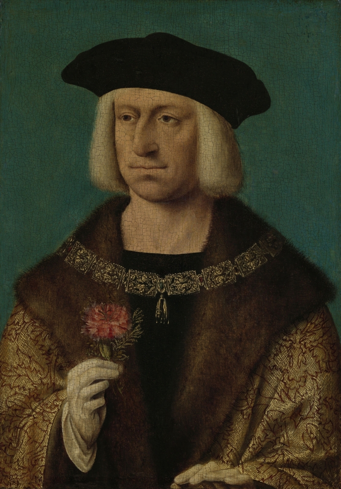 Portrait Of Maximilian I Canvas Art - (18 x 24)