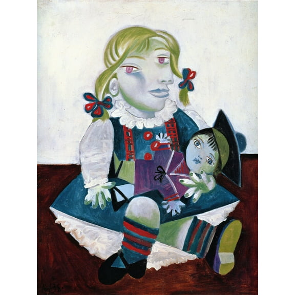 "Portrait Of Maya, Picasso - Canvas OR Print Wall Art"