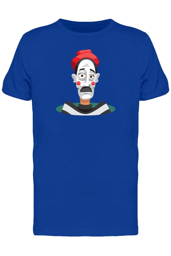 Portrait Of Mime Man Cartoon Tee Men's -Image by Shutterstock