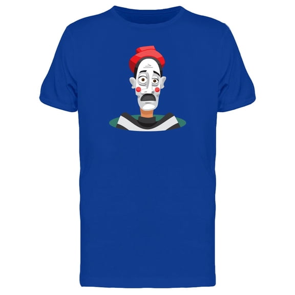 Portrait Of Mime Man Cartoon Tee Men's -Image by Shutterstock