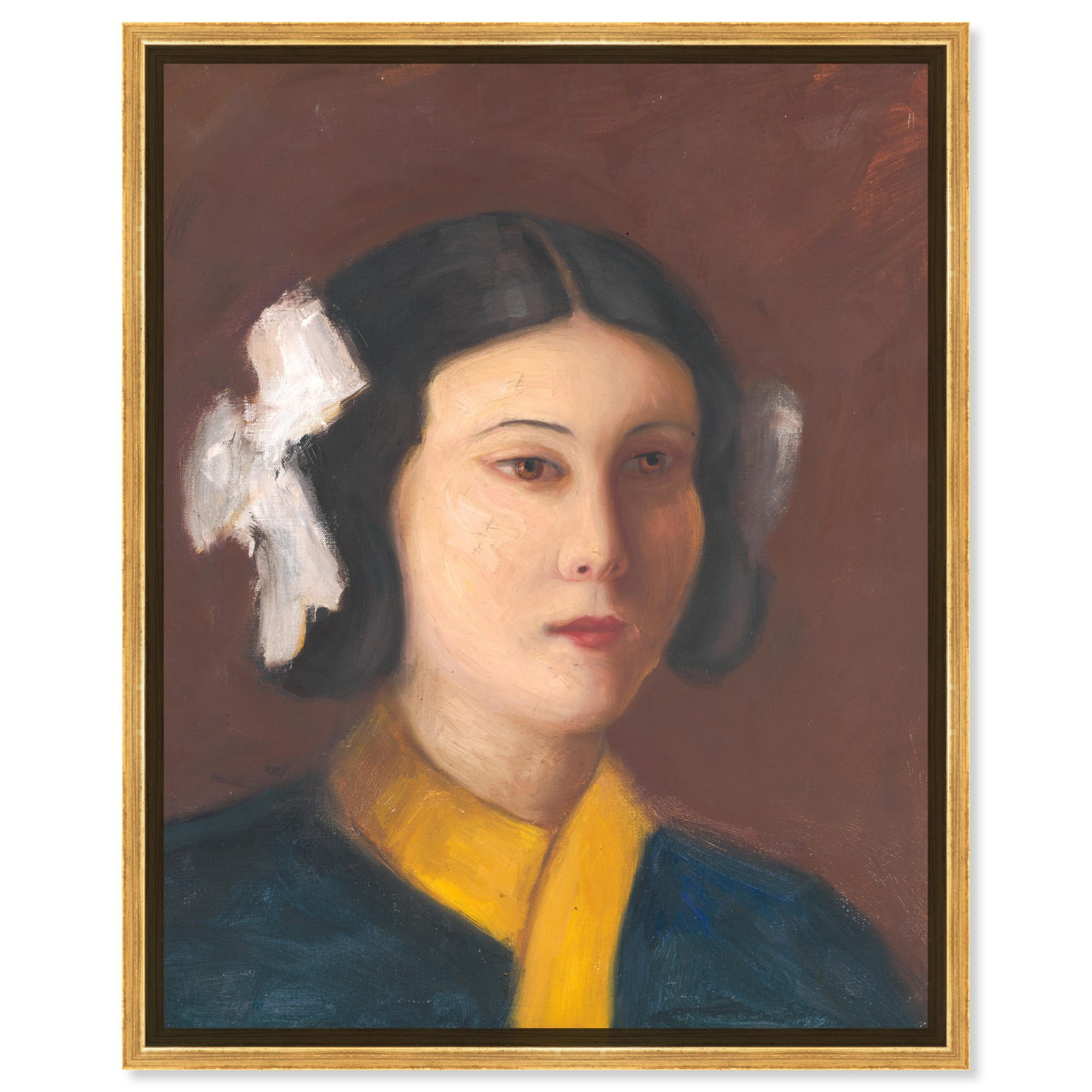 Portrait Of Miss Vickova Canvas Vintage Classic Portrait by Art Remedy