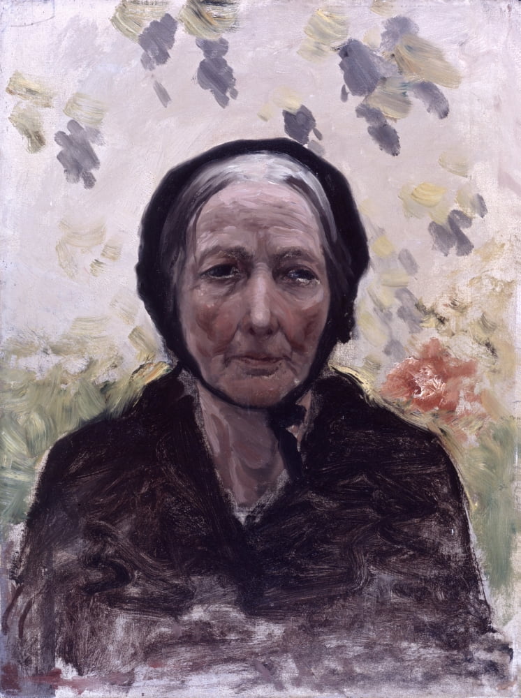 Portrait Of Old Woman (Ritratto Di Vecchia) Canvas Art - (24 x 36)