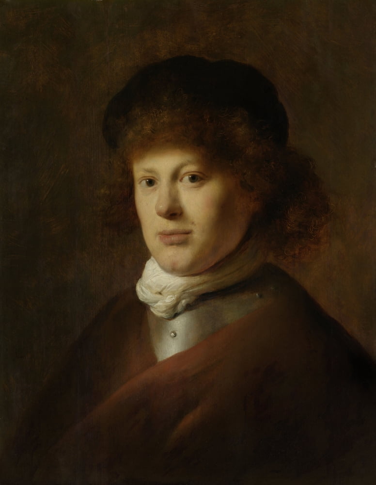 Portrait Of Rembrandt Van Rijn Canvas Art - (18 x 24)