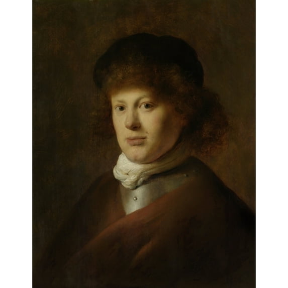 Portrait Of Rembrandt Van Rijn Poster Print (24 x 36)