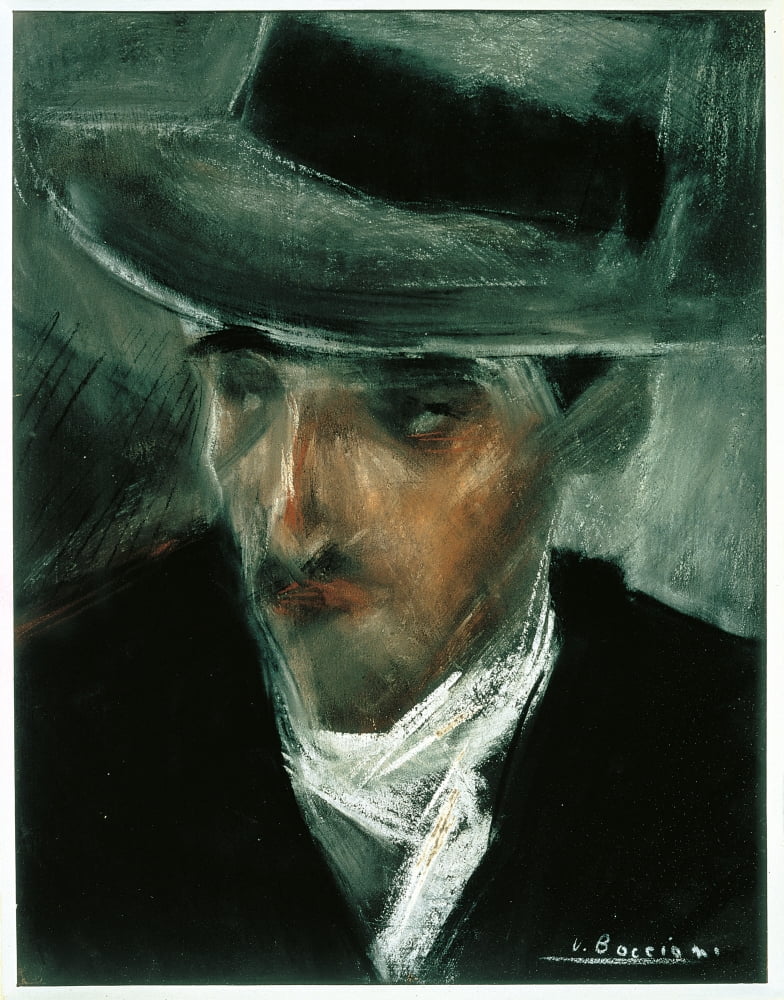 Portrait Of Russolo Canvas Art - (18 x 24)