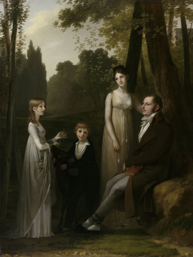 Portrait Of Rutger Jan Schimmelpenninck And His Family Canvas Art -  (18 x 24)