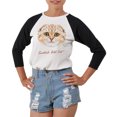 thumbnail image 1 of Portrait Of Scottish Fold Cat Print 100% Cotton Elbow Sleeves T-Shirt WTS_03 XL, 1 of 1