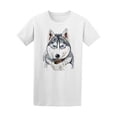 thumbnail image 1 of Portrait Of Siberian Husky Head Tee Men's -Image by Shutterstock, 1 of 2