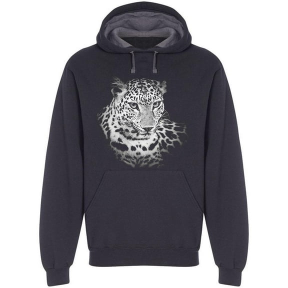 Portrait, Of Snow Leopard Hoodie Men -Image by Shutterstock, Male x-Large
