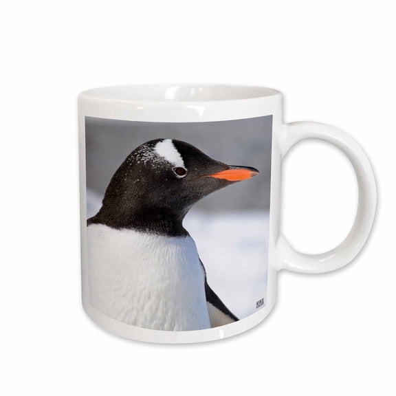 3drose, Portrait of the Head Gentoo Penguin, 15oz Mug