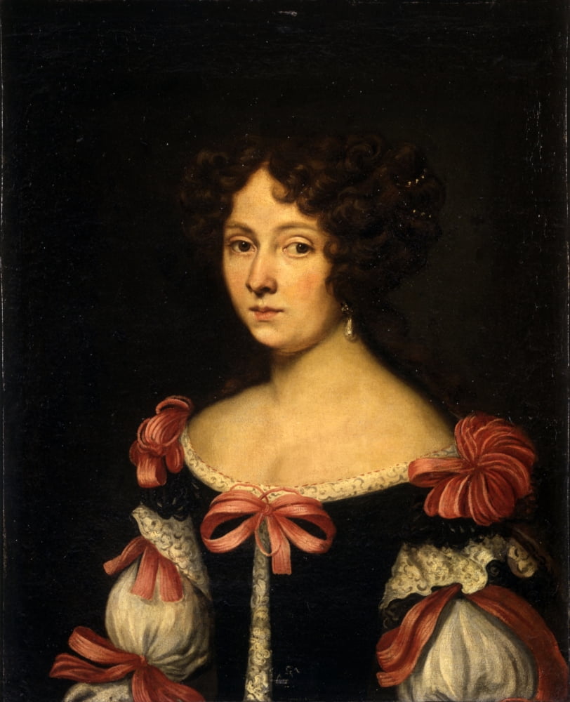 Portrait Of The Marquise Maria Ghezzi Baldinetti Canvas Art - (24 x 36)