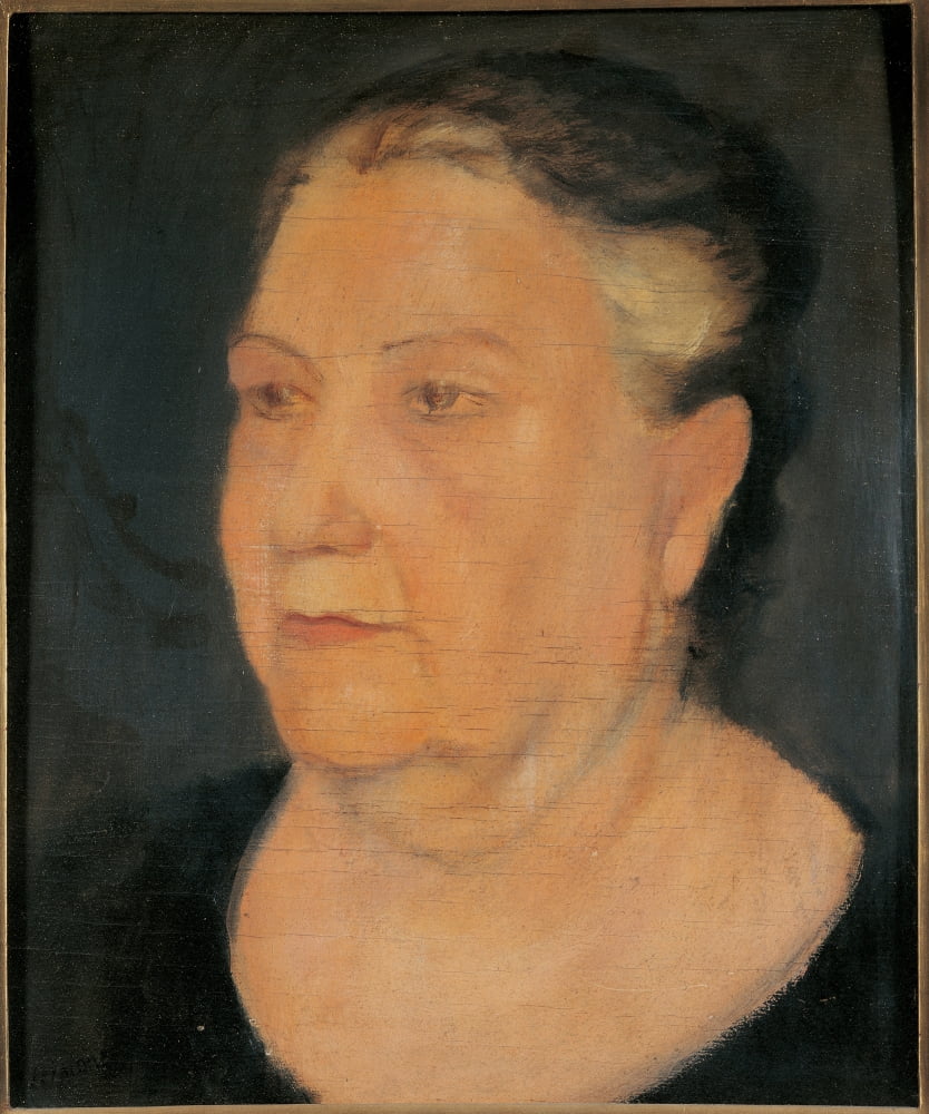 Portrait Of The Mother Canvas Art - (24 x 36)
