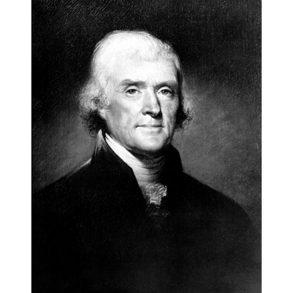 Portrait Of Thomas Jefferson History (18 x 24)