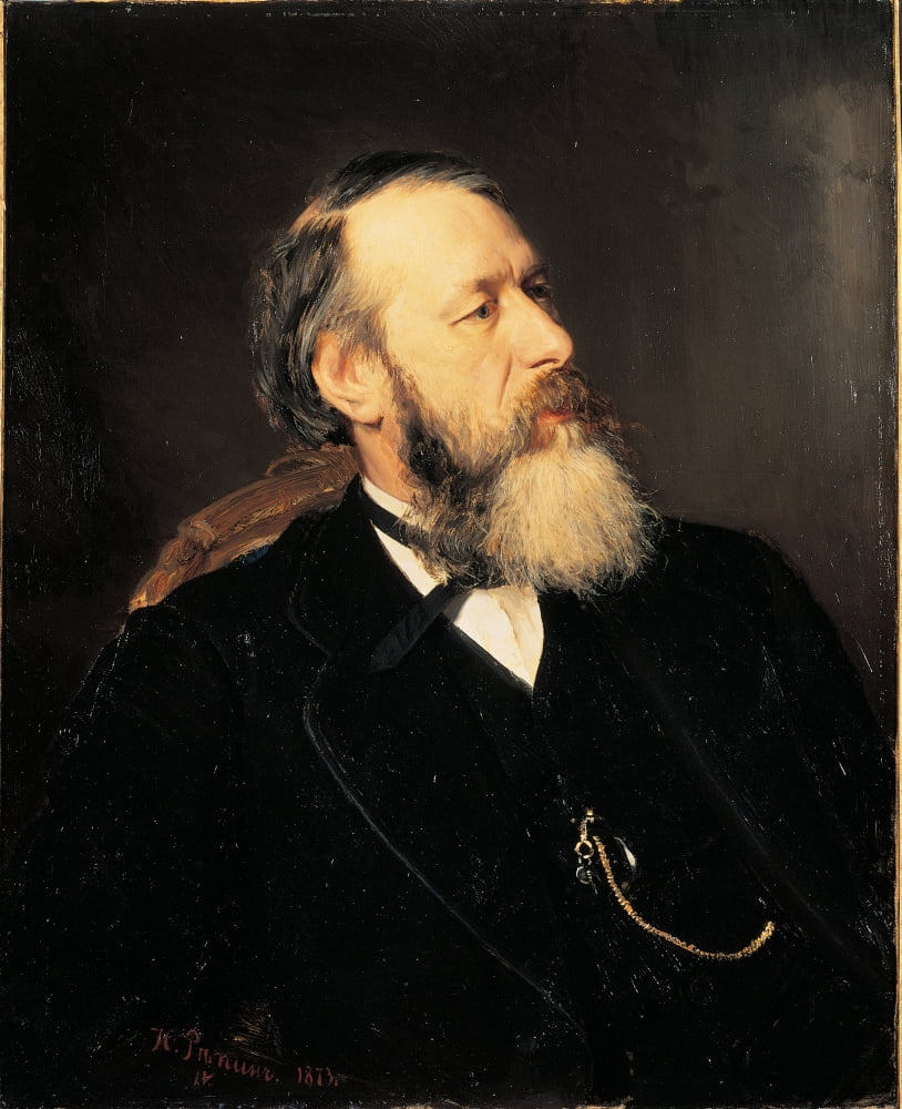 Portrait Of Vladimir Vasilevic Stasov Canvas Art -  (24 x 36)