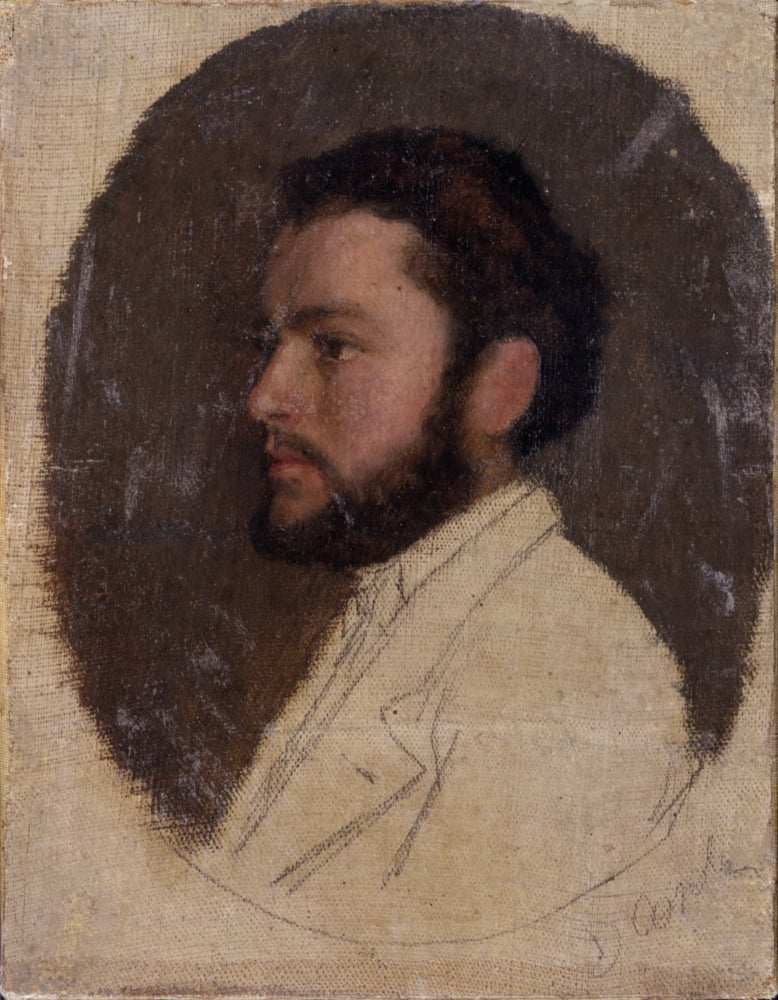 Portrait Of Young Man Canvas Art - (24 x 36)