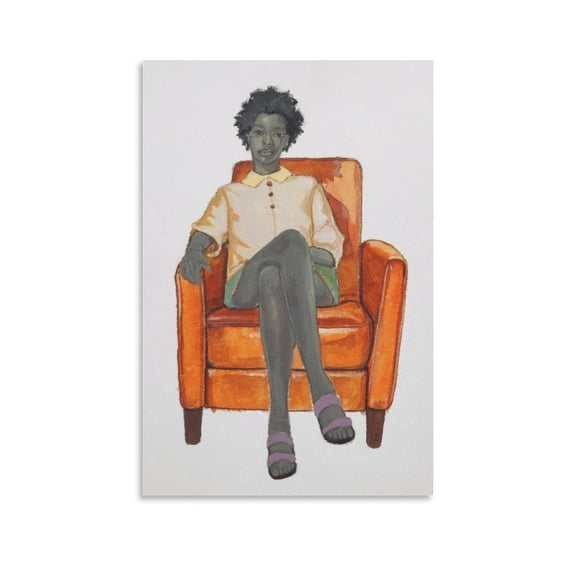 Portrait Painter Amy Sherald Painting Art Poster (33) Wall Art Poster Gifts Bedroom Prints Home Decor Hanging Picture Canvas Painting Posters 16x24inch(40x60cm)