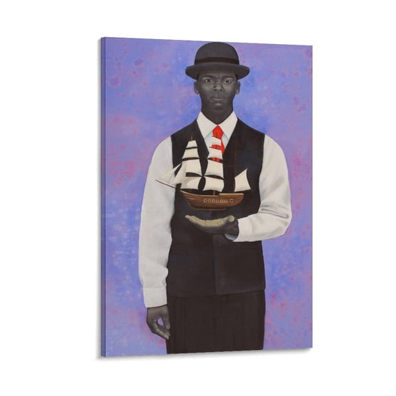 Portrait Painter Amy Sherald Painting Art Poster (39) Picture Print Wall Art Poster Painting Canvas Posters Artworks Gift Room Aesthetic 12x18inch(30x45cm)