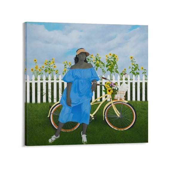 Portrait Painter Amy Sherald Painting Art Poster (42) Painting On Canvas Wall Art Poster Scroll Picture Print Living Room Walls Decor Home Posters 20x20inch(50x50cm)