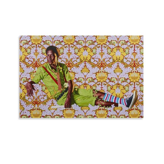 Portrait Painter Kehinde Wiley Painting Poster (2) Canvas Art Poster and Wall Art Picture Print Modern Family bedroom Decor Posters 16x24inch(40x60cm)