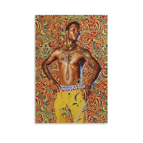 Portrait Painter Kehinde Wiley Painting Poster (4) Canvas Wall Art Prints Poster Gifts Photo Picture Painting Posters Room Decor Home Decorative 16x24inch(40x60cm)
