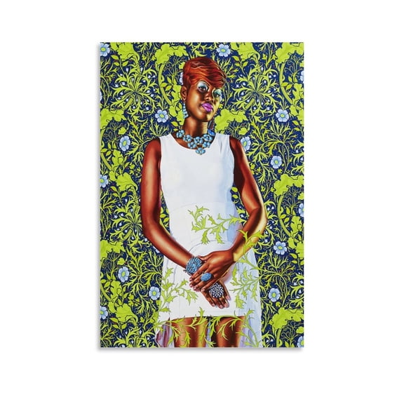 Portrait Painter Kehinde Wiley Painting Poster (9) Canvas Art Poster and Wall Art Picture Print Modern Family bedroom Decor Posters 16x24inch(40x60cm)