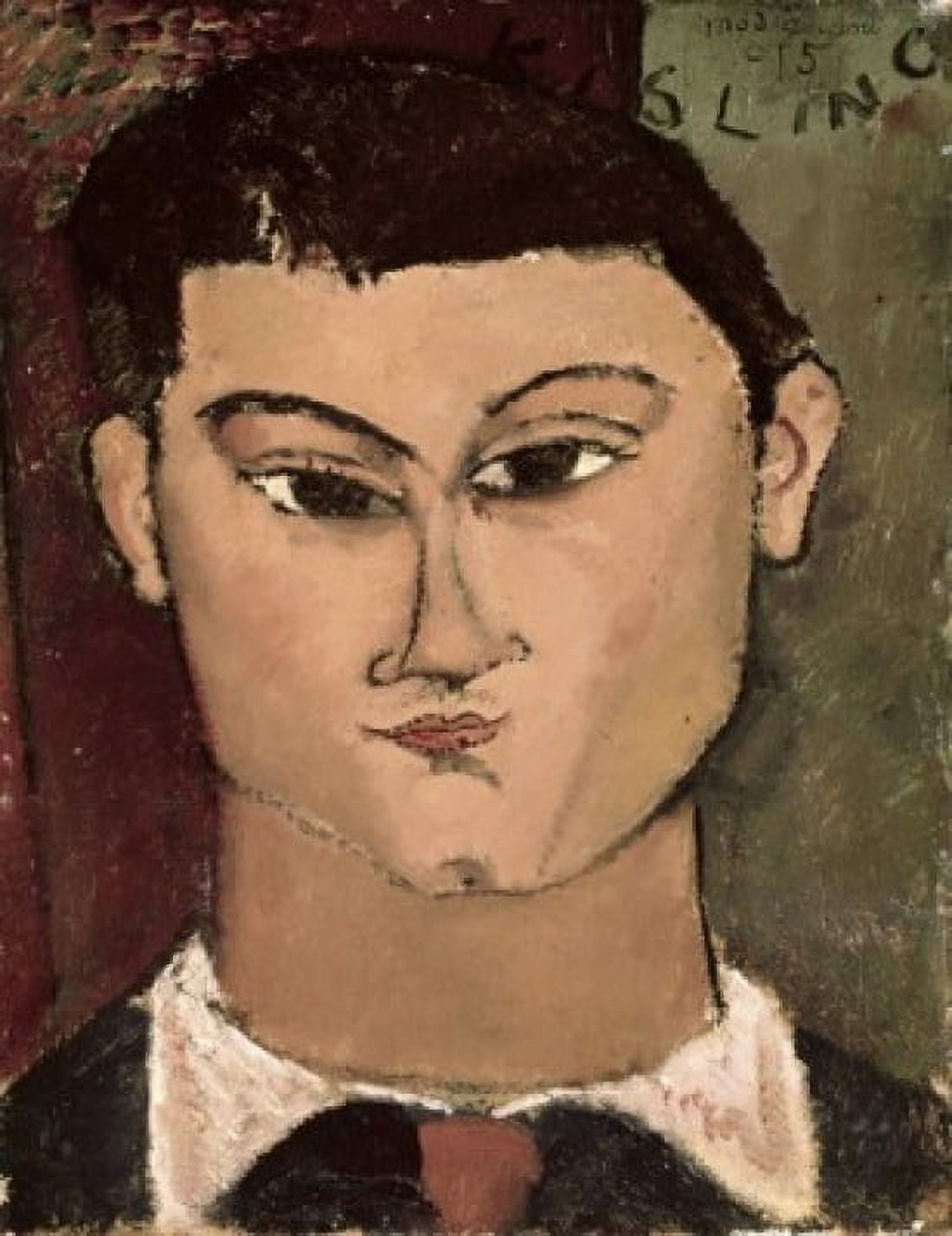 Portrait of the Painter Moise Kisling 1908 Amedeo Modigliani (1884-1920 Italian) Oil on canvas Pinacoteca di Brera Milan Italy Canvas Art - Amedeo Modigliani (18 x 24)