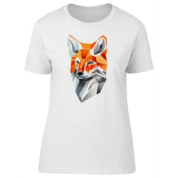 Portrait Polygonal Fox Head T-Shirt Men -Image by Shutterstock, Male 4X-Large