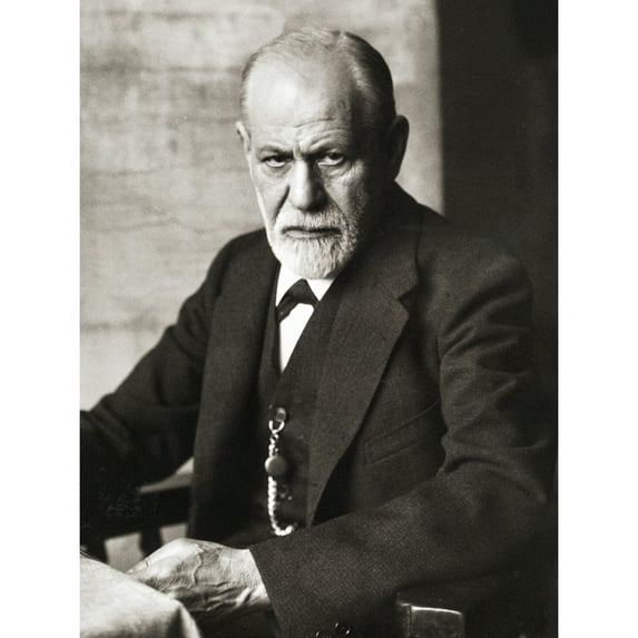 Portrait Psychoanalyst Neurologist Sigmund Freud Photo Extra Large XL Wall Art Poster Print