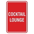 thumbnail image 1 of Portrait Round Cocktail Lounge Sign (Red) - Medium 5" x 7", 1 of 3