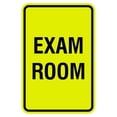thumbnail image 1 of Portrait Round Exam Room Sign (Yellow / Black) - Large 6" x 8", 1 of 3