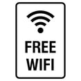 thumbnail image 1 of Portrait Round Free Wifi Sign (White) - Medium 5" x 7", 1 of 3