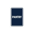 thumbnail image 1 of Portrait Round Pantry Sign (Navy Blue / White) - Large 6" x 8", 1 of 3