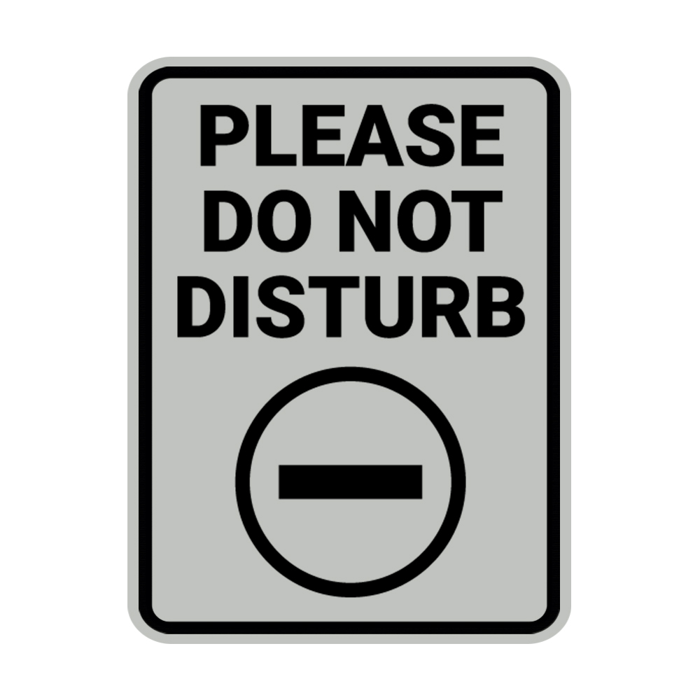 Portrait Round Please Do Not Disturb Sign (Lt Gray) Medium Walmart com Portrait Round Please Do Not Disturb Sign (Lt Gray) Medium Walmart com