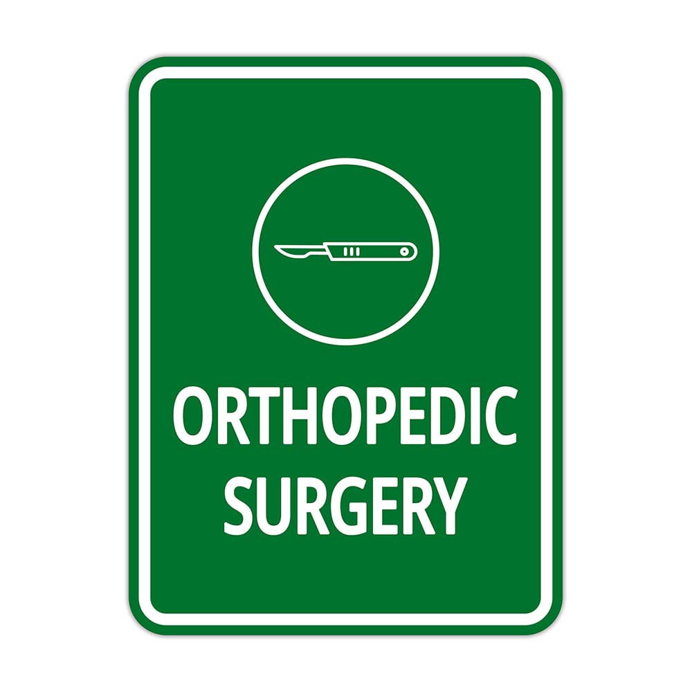 Surgery Or Sign Portrait Round Plus Orthopedic Surgery Wall or Door Sign | Patient ...