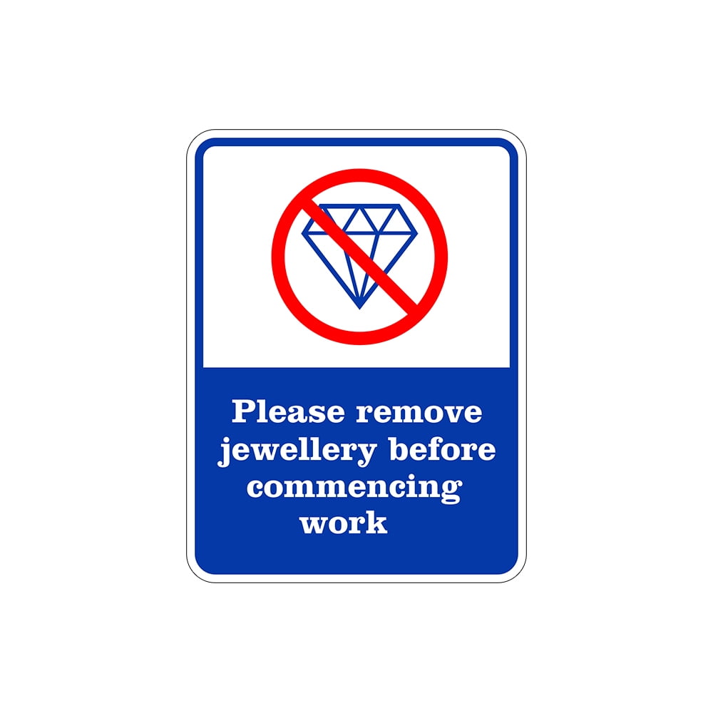 Portrait Round Plus Please Remove Jewellery Before Commencing Work Wall ...