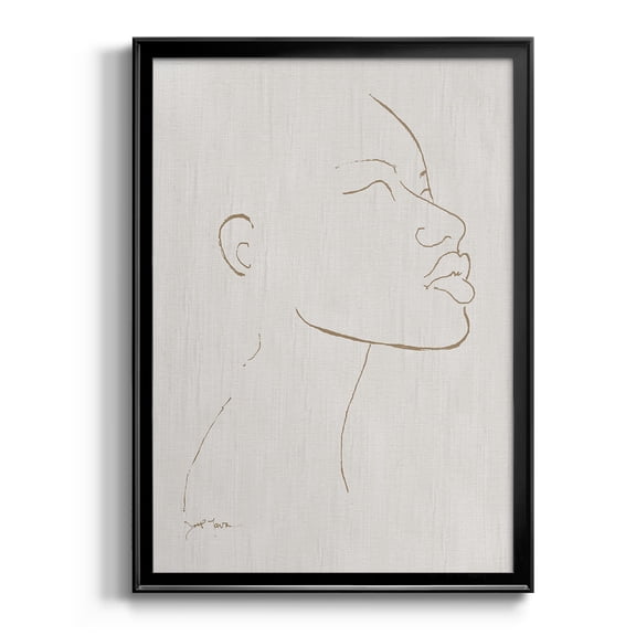 Portrait Sketch I Premium Framed Print - Ready to Hang