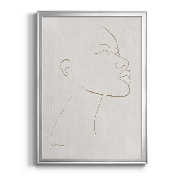 Portrait Sketch I Premium Framed Print - Ready to Hang