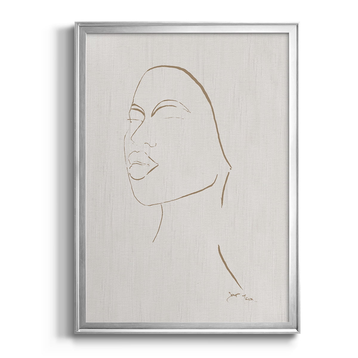 Portrait Sketch II Premium Framed Print - Ready to Hang