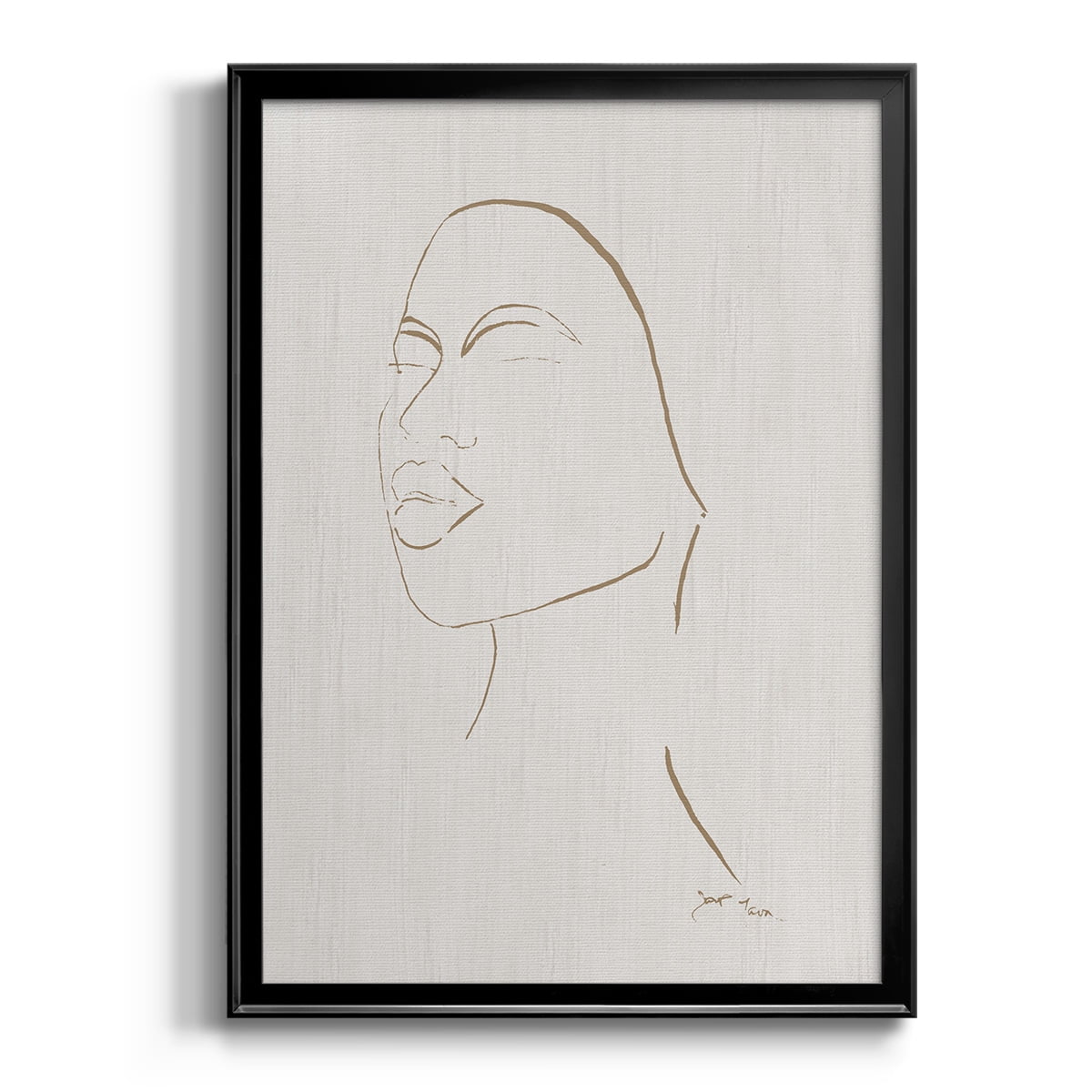 Portrait Sketch II Premium Framed Print - Ready to Hang