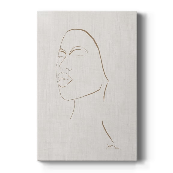 Portrait Sketch II Premium Gallery Wrapped Canvas - Ready to Hang