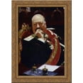 thumbnail image 1 of Portrait of Vice Minister of the Interior, cavalry general and member of State Council, Count Aleksey Pavlovich Ignatiev (Study) 20x24 Gold Ornate Wood Framed Canvas Art by Repin, Ilya, 1 of 2