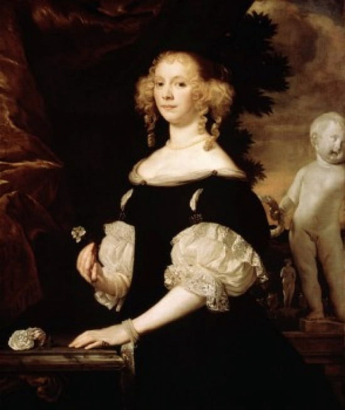 Portrait of a Woman Abraham Lambertsz van den Tempel (1623-1672 Dutch) Oil on Canvas Hermitage Museum St Petersburg Canvas Art - Abraham Lambertsz van den Tempel (24 x 36)