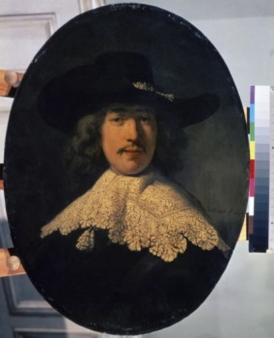 Portrait of a Young Man with a Collar 1650 Rembrandt van Rijn (1606-1669 Dutch) Hermitage Museum St Petersburg Canvas Art - Rembrandt van Rijn (24 x 36)