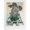 thumbnail image 1 of Portrait d'Homme Au Chapeau Lithograph - Green-Gray-Black - 29 in. x 22 in., 1 of 1