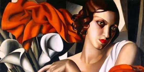 Portrait d Ira Perot Canvas Art - Tamara de Lempicka (10 x 20)