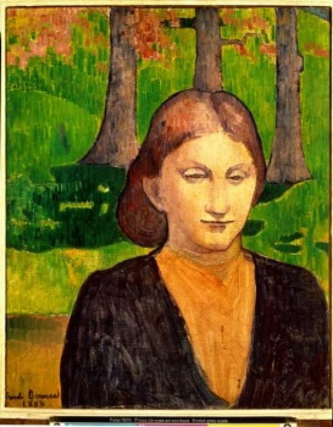 Portrait de Madame Bernard by Emile Bernard 1888 1868-1941 Canvas Art - Emile Bernard (24 x 36)