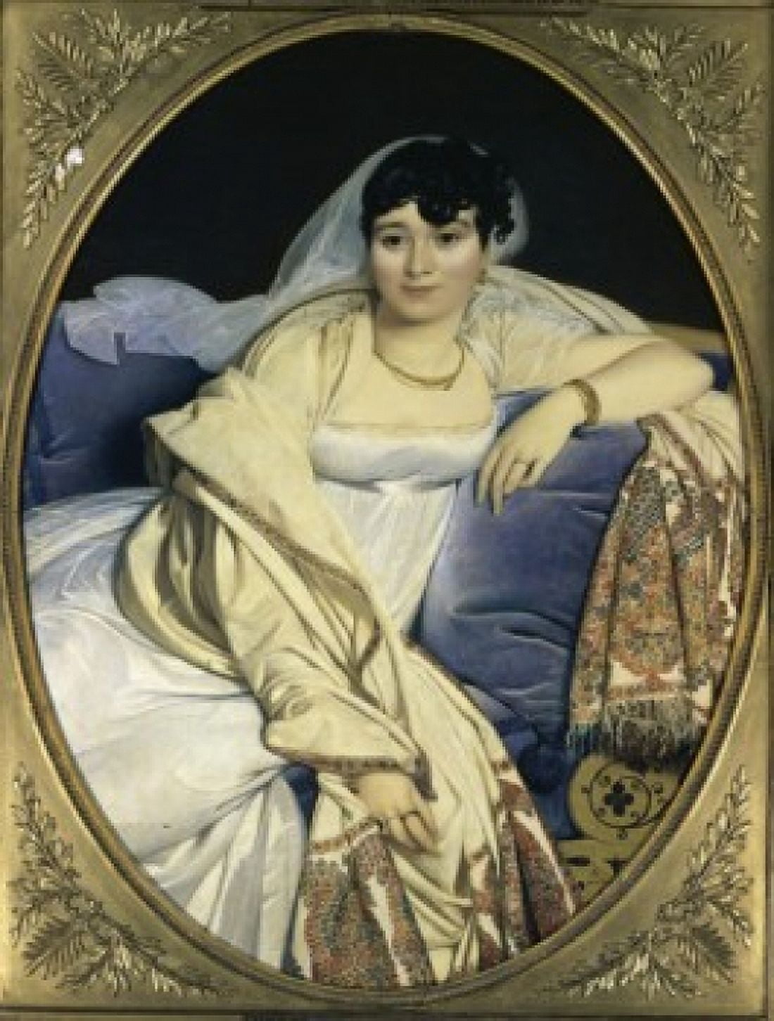 Portrait de Mademoiselle Riviere c 1805 Jean Auguste Dominique Ingres (1780-1867French) Musee du Louvre Paris Canvas Art - Jean Auguste Dominique Ingres (18 x 24)