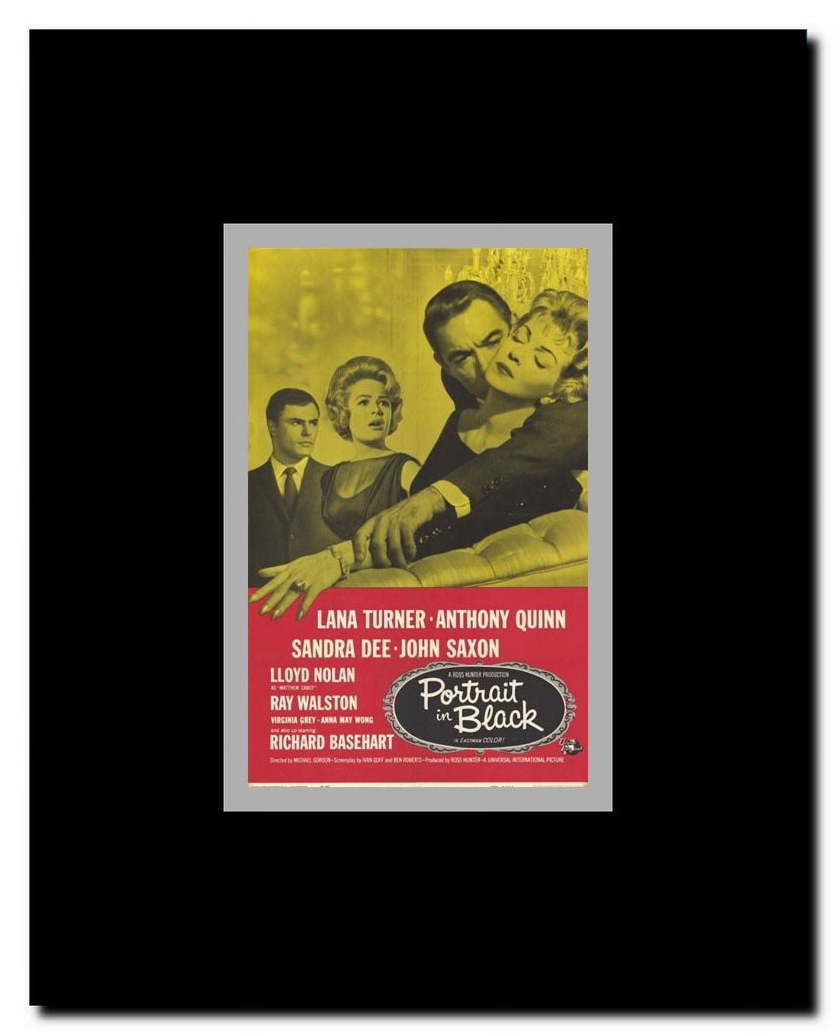 Portrait in Black Framed Movie Poster